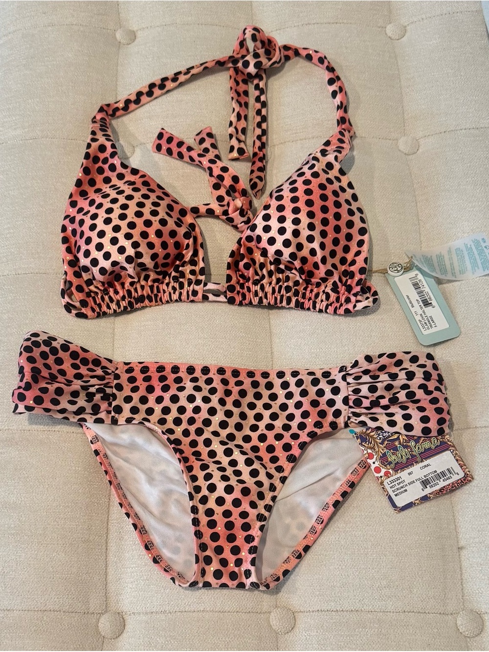 Luli Fama Polka Dot Bikini set